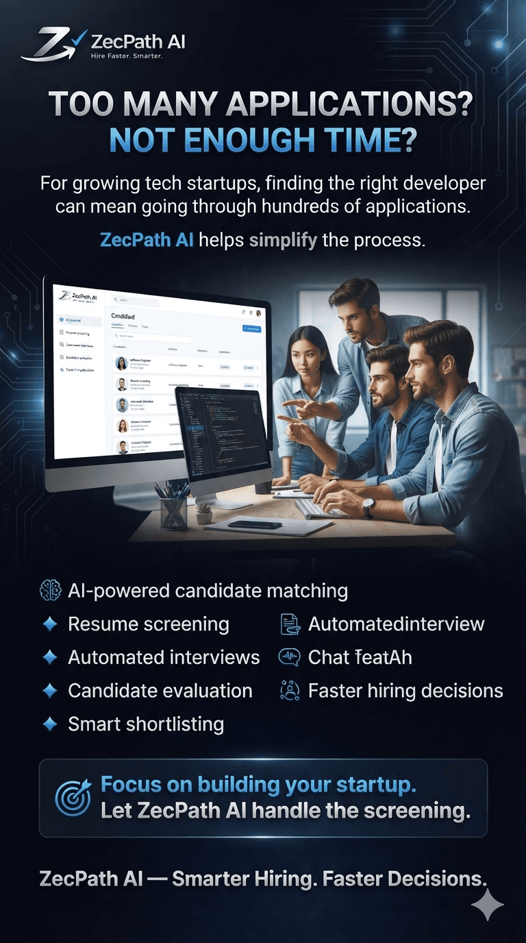 Too Many Applications? Not Enough Time? Simplify Tech Hiring with ZecPath AI