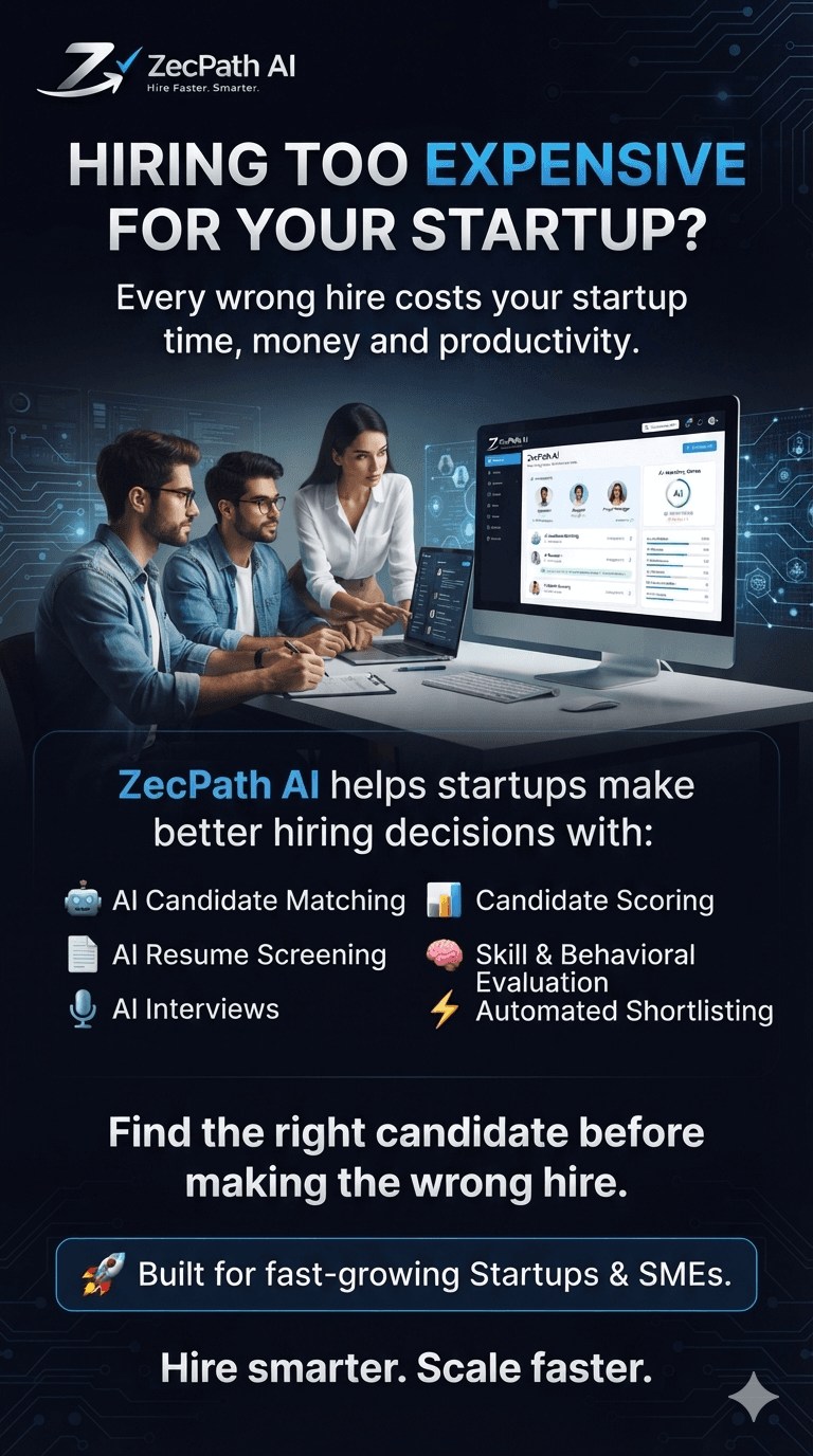Hiring Too Expensive for Your Startup? Make Smarter Hiring Decisions with ZecPath AI